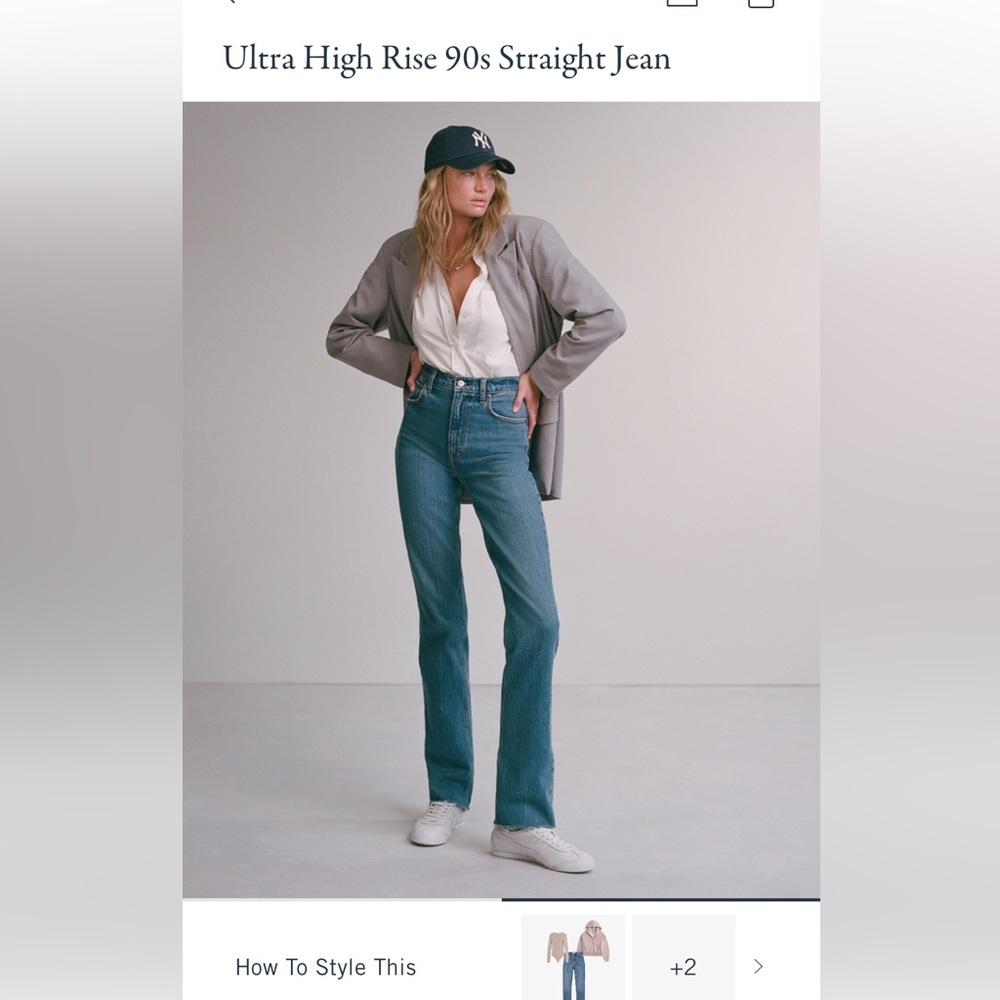 Abercrombie 90s ultra high rise jeans